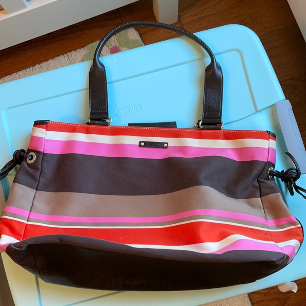Striped Kate spade diaper bag **no changing pad**